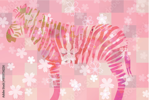 午　年賀状　干支　背景