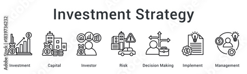 Investment strategy allocates capital for investors while managing risk through decision making and implementation oversight.