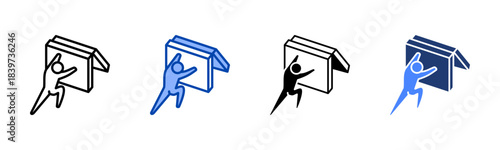 Resilience icon set multiple style collection