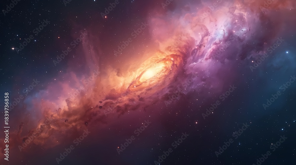 Fototapeta premium nebula space the galaxy