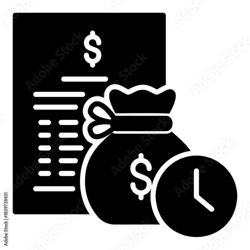 Financial liability or obligation icon