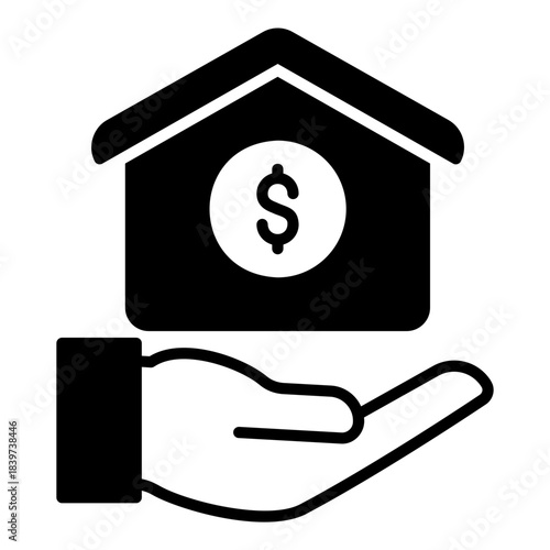 Mortgage icon for home ownership credit