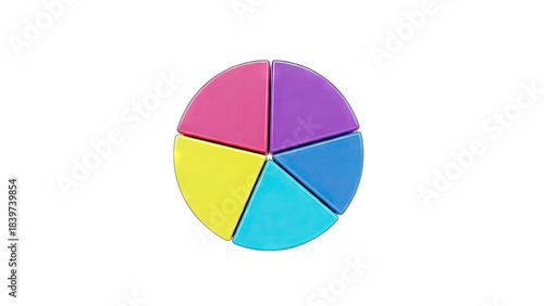 Colorful Pie Chart Illustrating Data Analysis on White Background Free Download Colorful Pie Chart Illustrating Data Analysis on White Background - GFXLoad
