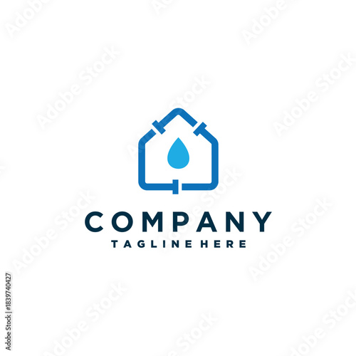 Plumbing logo design template