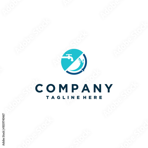 Plumbing logo design template