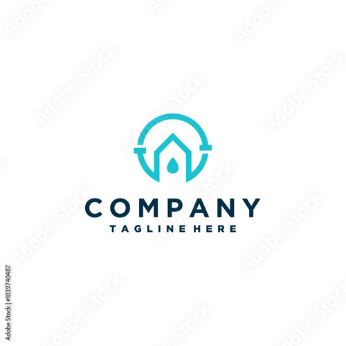 Plumbing logo design template