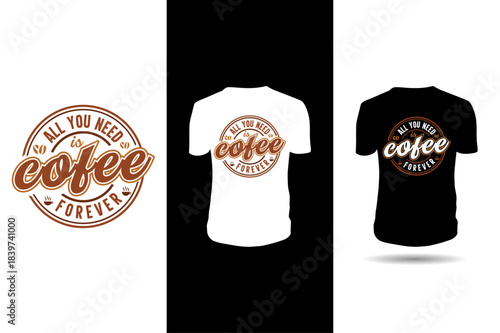 Coffee Lover T-Shirt | Caffeine Addict Graphic Vector