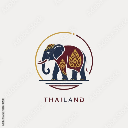 Minimalist restaurant logo featuring a vector illustration of a cat set against a modern abstract background