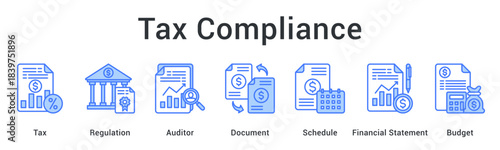 Tax compliance ensuring regulatory adherence through auditor review of documents and financial statements on schedule.
