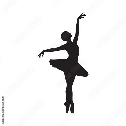 Ballerina Silhouette Dancing En Pointe