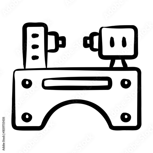 Lathe Icon - Handdrawn