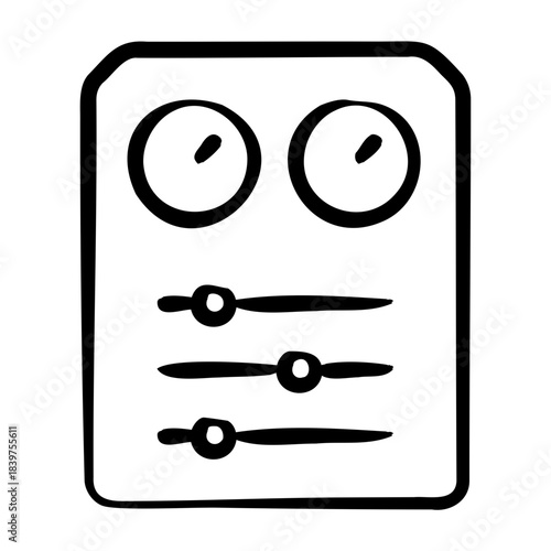 Control Panel Icon - Handdrawn