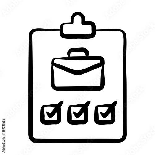 Job Order Icon - Handdrawn