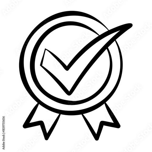 Quality Control Icon - Handdrawn