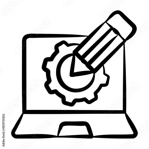 Cad Drawing Icon - Handdrawn