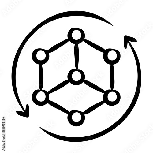 Simulation Icon - Handdrawn