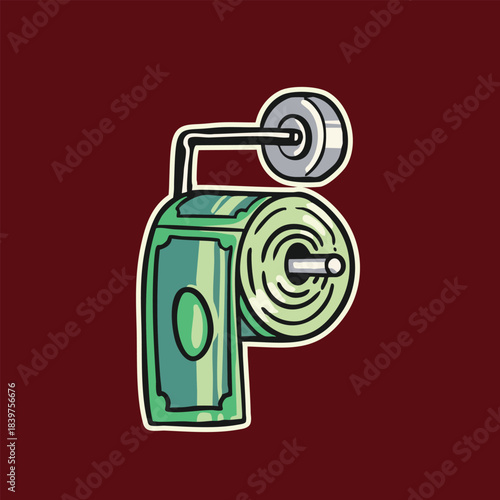 toilet paper money for your badass clothing brand print