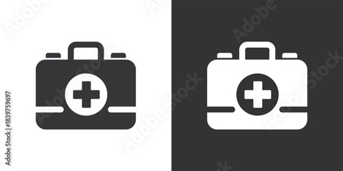 First Aid Kit icon. Solid glyph series icon