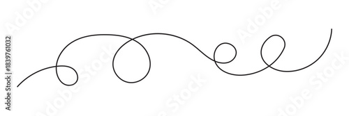 Minimalist spiral line icons. Preview grid of abstract hand-drawn spiral line icons in black and white, showcasing decorative swirls useful for design, illustration, and graphic EPS10/AI.