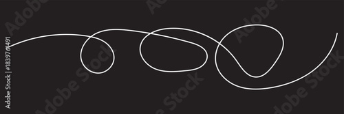 Minimalist spiral line icons. Preview grid of abstract hand-drawn spiral line icons in black and white, showcasing decorative swirls useful for design, illustration, and graphic EPS10/AI.