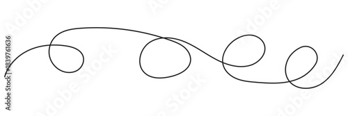 Minimalist spiral line icons. Preview grid of abstract hand-drawn spiral line icons in black and white, showcasing decorative swirls useful for design, illustration, and graphic EPS10/AI.