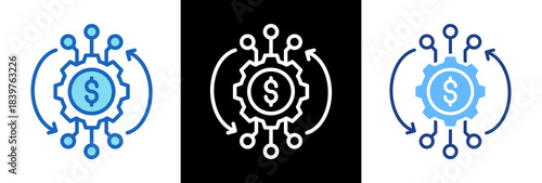 Business Transformation triplestyle icon