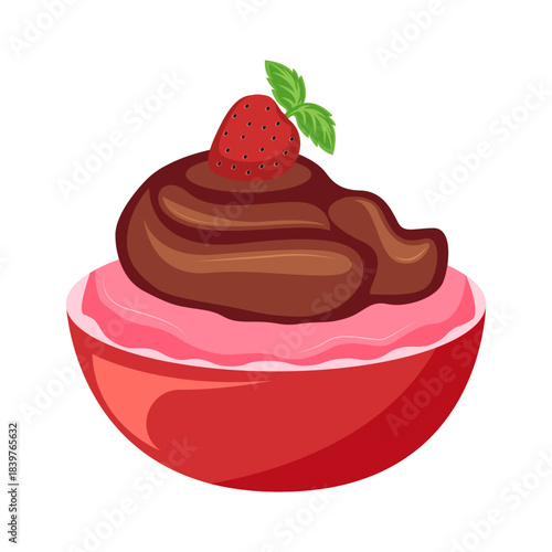 Chocolate Swirl Cupcake Bowl