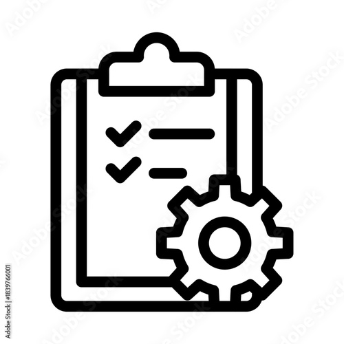 Audit Settings Line Icon of Financial Audits (Forensic) Icon Set