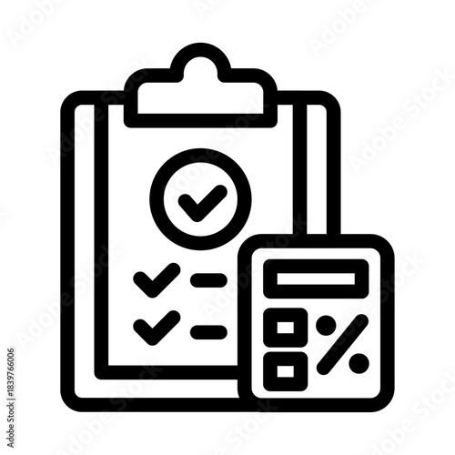 Audit Report Line Icon of Financial Audits (Forensic) Icon Set