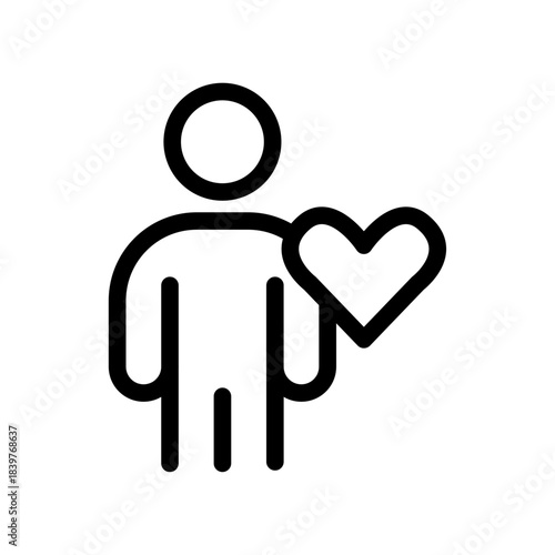 Social Responsibility Line Icon of Environmental, Social, and Governance Icon Set