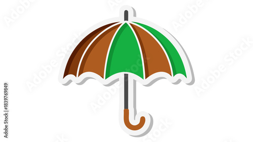 colorful umbrella vector illustration