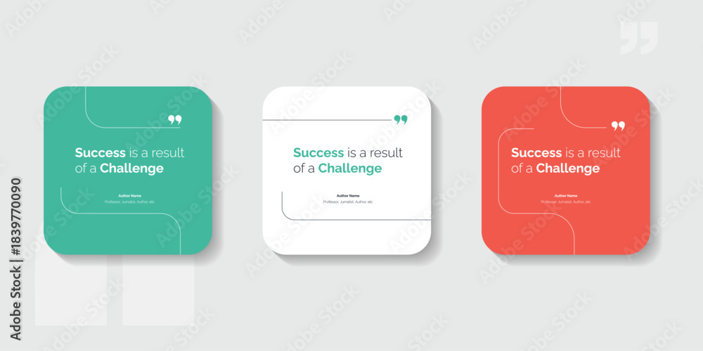 Fototapeta premium Creative Bubble testimonial banner, quote, infographic set. Social media post template designs for quotes. Empty speech bubbles, quote bubbles and text box