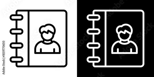 Authorship Icon Of Line Black And White Style Vector Illustration
