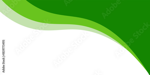 Green Abstract Wave Background with Layered Curves.vector illustration eps10