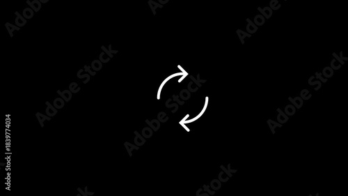 Smooth Rotation Animation on Black Background | Spinning Circular Motion Graphic | Minimal UI UX Loading Indicator | Modern Loop Animation for Apps and Digital Design