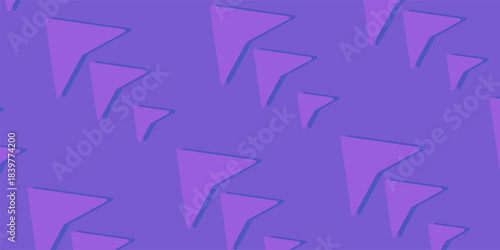 Seamless pattern with a blue background and arrow icons. Design template for banners, posters, and social media.