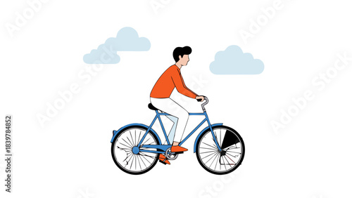 cyclist on a bicycle