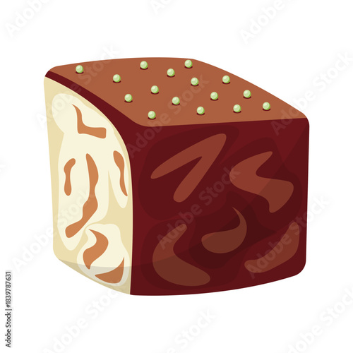 Chocolate Marble Cube