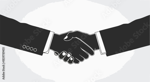 handshake icon vector illustration
