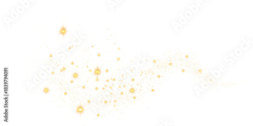 Cuadro en lienzo Golden Glitter Sparkle Shimmer Texture Golden Glittering Light on Black A single