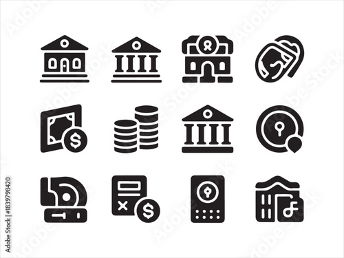 Set of Business icons. Business and Finance web icons in line style. Business and finance icon set. Corporate management, strategy planning, teamwork collaboration.