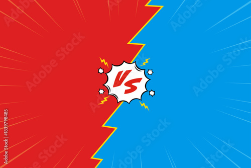 対決シーンに使えるVSの背景イラスト