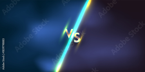 Versus background. Blue against Red. Red Vs Blue. Fight background.