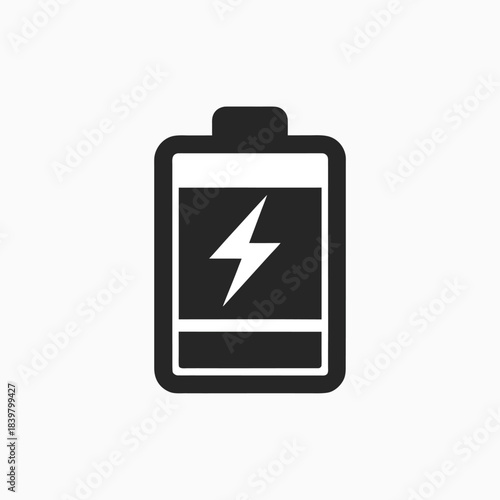 battery indicator vector icon silhoutte template