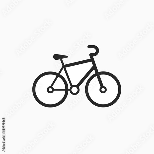 bicycle icon fully editable vector template