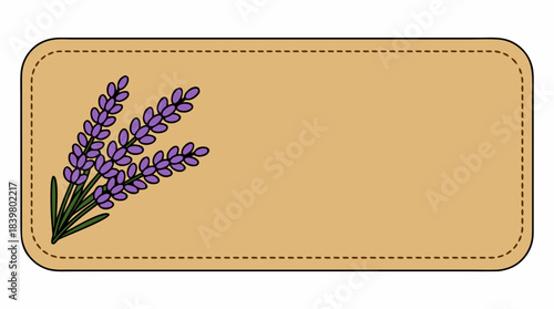 Charming Lavender Blossom Design Tag
