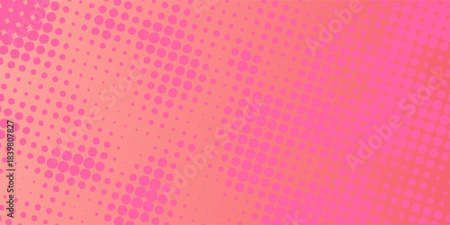 Gradient Dotted Pattern with Vibrant Pink and Orange Tones