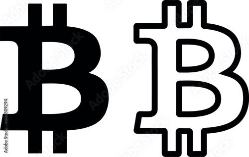 Bitcoin icon vector. bitcoin sign and symbol. payment symbol. cryptocurrency logo