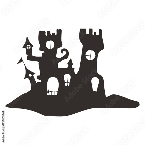 Spooky Castle Silhouette