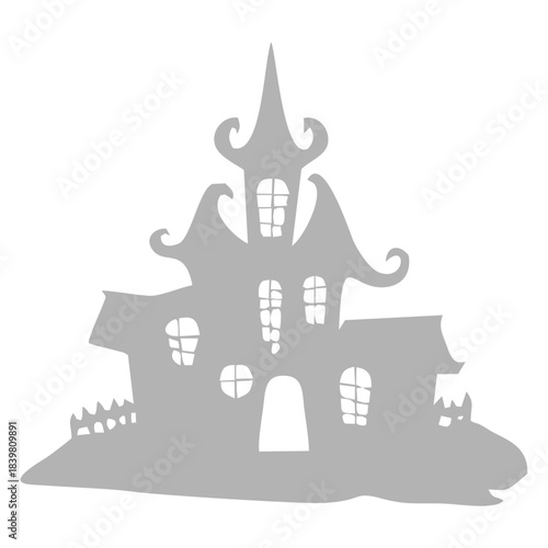 Haunted House Silhouette